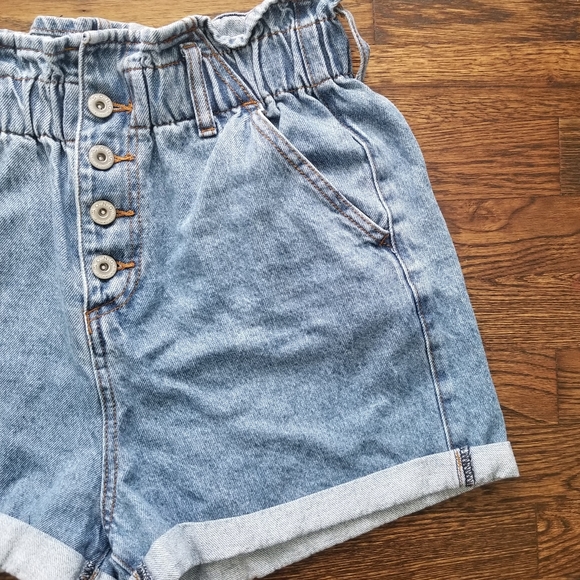 🚫SOLD🚫S.O.N.G▪︎Paperbag Denim Shorts - Picture 2 of 12